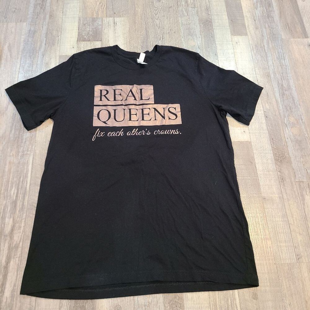 Bella canvas xl womens black tee